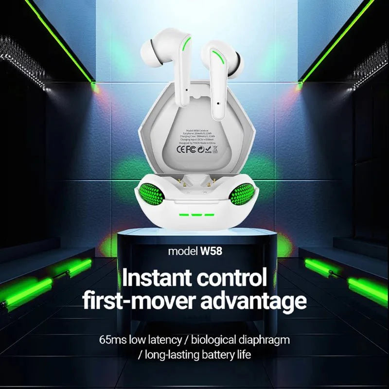 Celebrat W58 True Wireless Stereo (TWS) Gaming Earbuds.