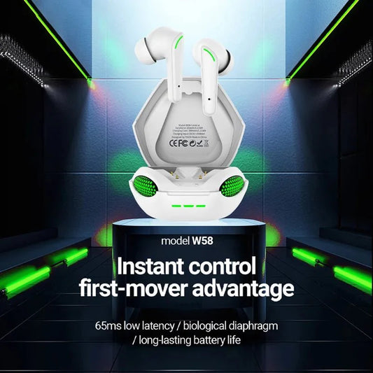 Celebrat W58 True Wireless Stereo (TWS) Gaming Earbuds.